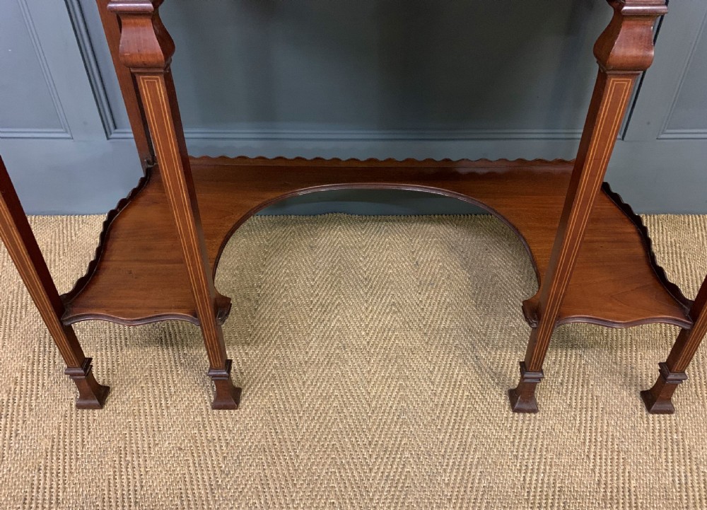 Serpentine Shaped Inlaid Mahogany Writing Table View VIII
