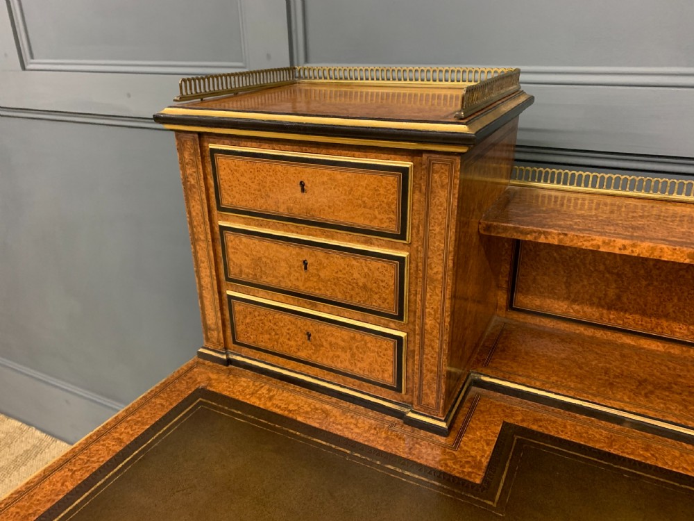 19th Century Amboyna Writing Desk View VI