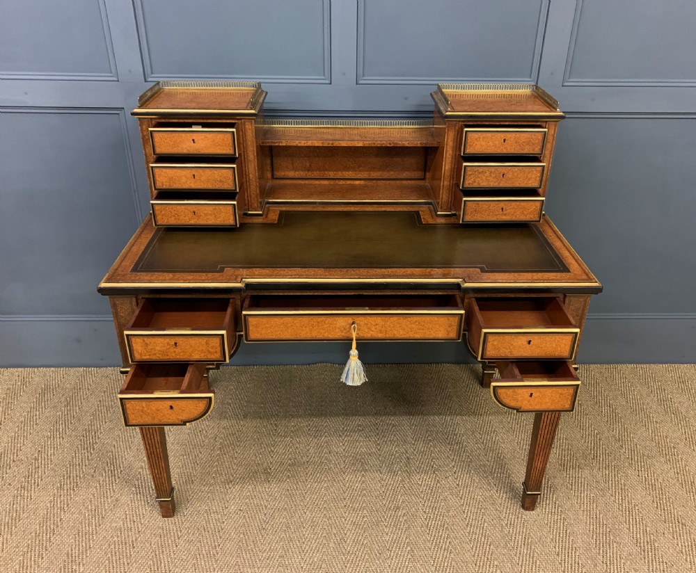 19th Century Amboyna Writing Desk View IX