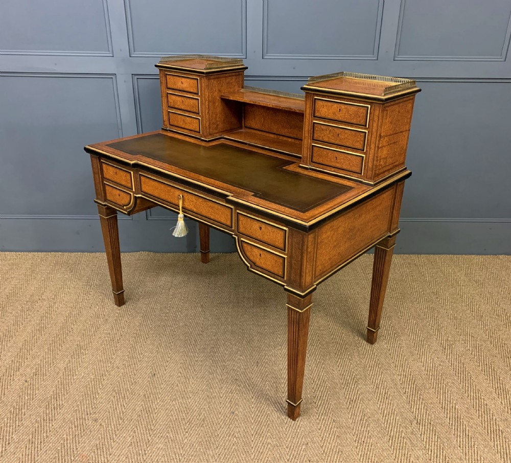 19th Century Amboyna Writing Desk View XVII