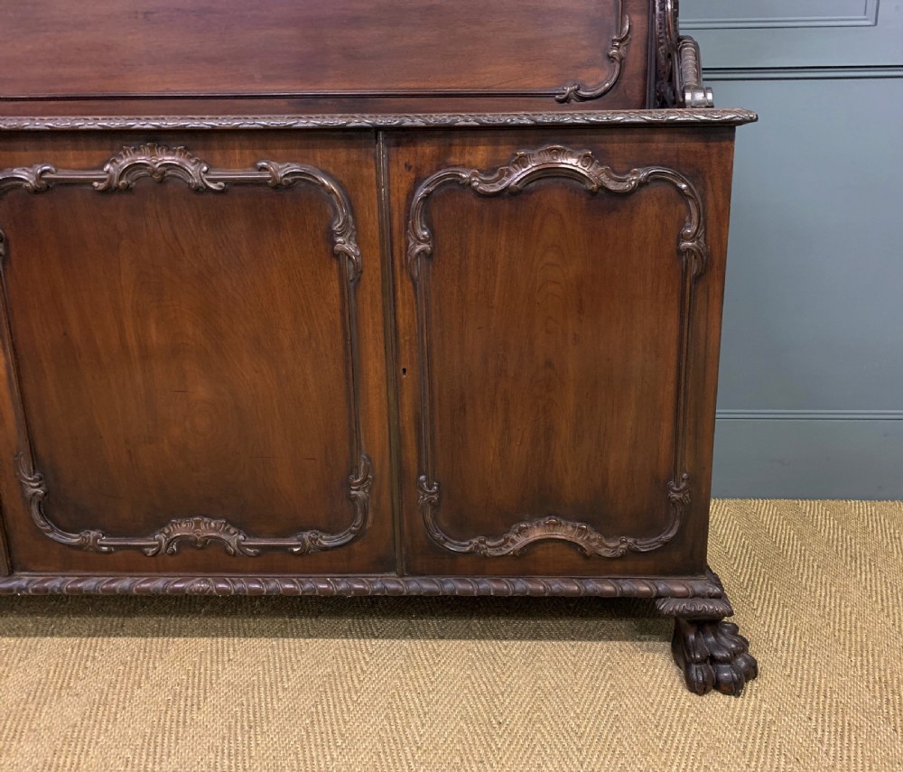 Late Victorian Carved Mahogany Chiffonier View X