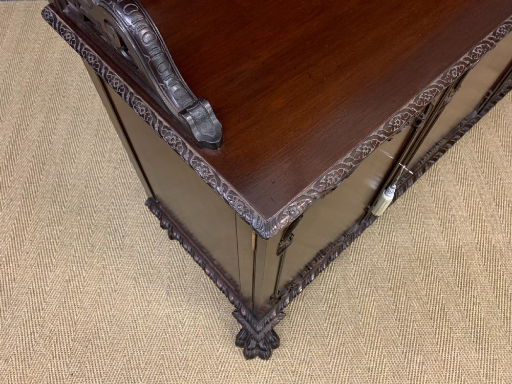 Late Victorian Carved Mahogany Chiffonier View XIII