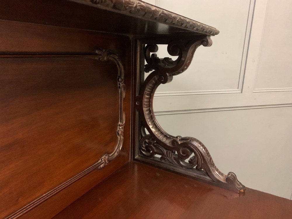 Late Victorian Carved Mahogany Chiffonier View XV
