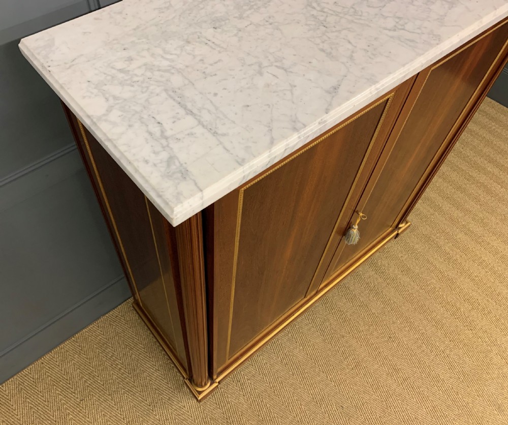 Superb Pair of Mahogany Cabinets by Rinck of Paris View XI