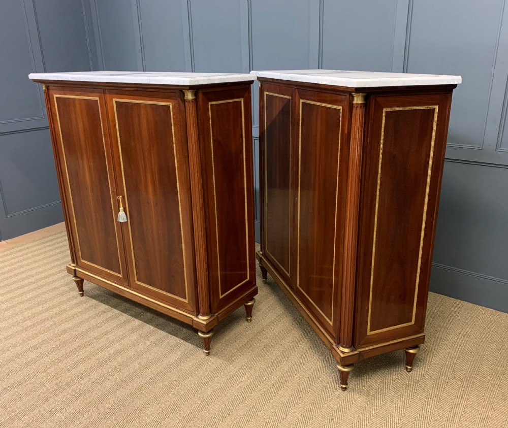 Superb Pair of Mahogany Cabinets by Rinck of Paris View XVIII