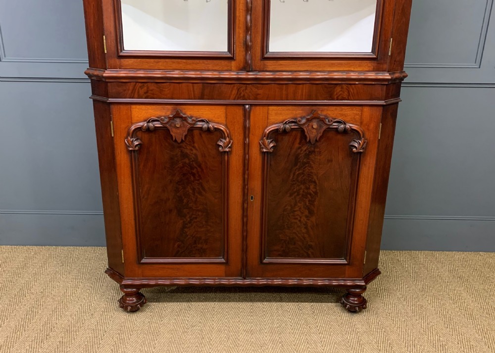 Large Victorian Mahogany Corner Cabinet View IV
