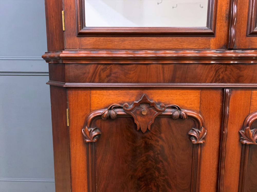 Large Victorian Mahogany Corner Cabinet View V
