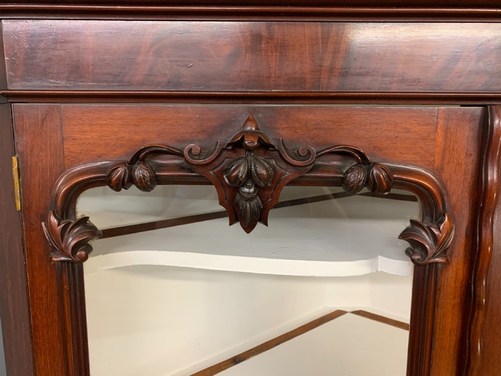 Large Victorian Mahogany Corner Cabinet View IX