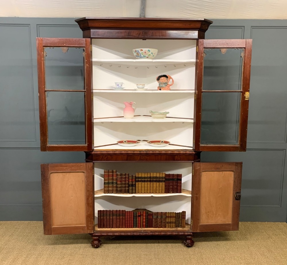 Large Victorian Mahogany Corner Cabinet View XI