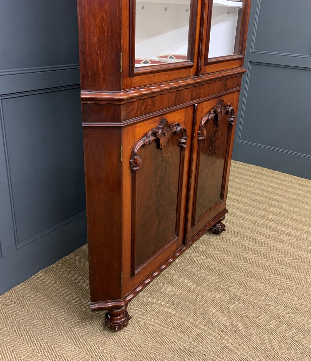 Large Victorian Mahogany Corner Cabinet View XIII