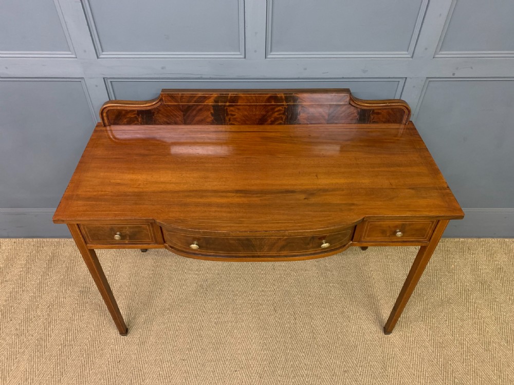 Sheraton Revival Inlaid Mahogany Side Table View III