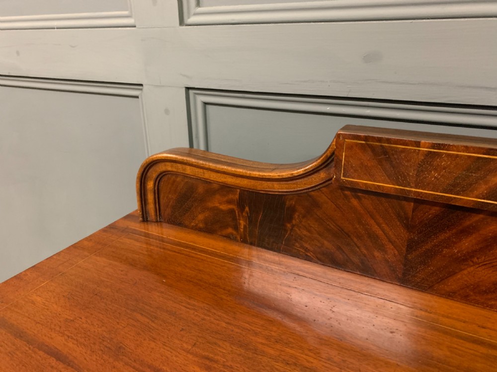 Sheraton Revival Inlaid Mahogany Side Table View IV