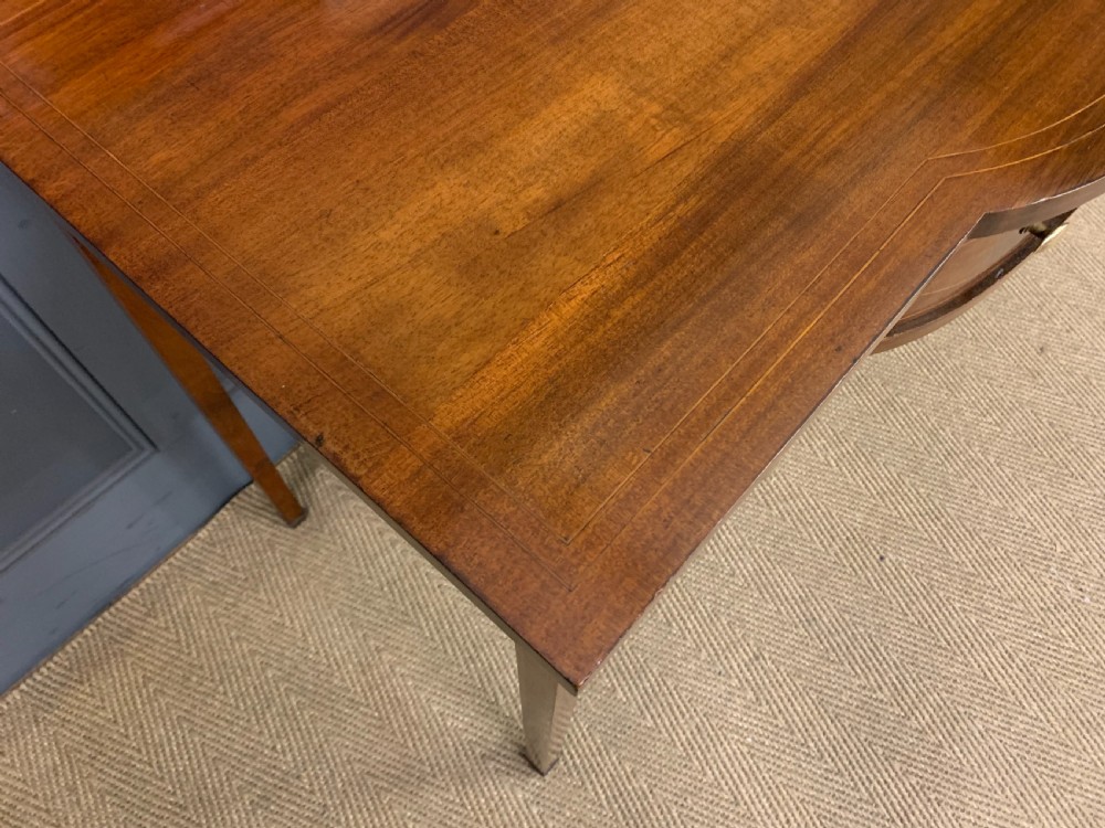 Sheraton Revival Inlaid Mahogany Side Table View V
