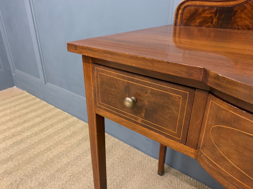 Sheraton Revival Inlaid Mahogany Side Table View VI