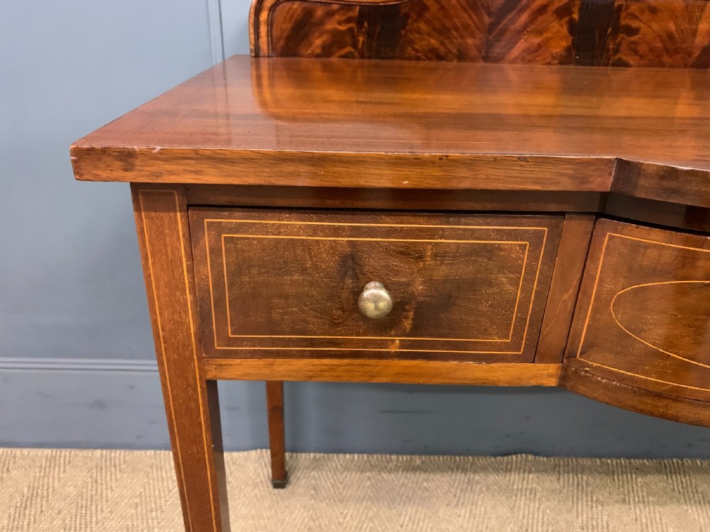 Sheraton Revival Inlaid Mahogany Side Table View VII