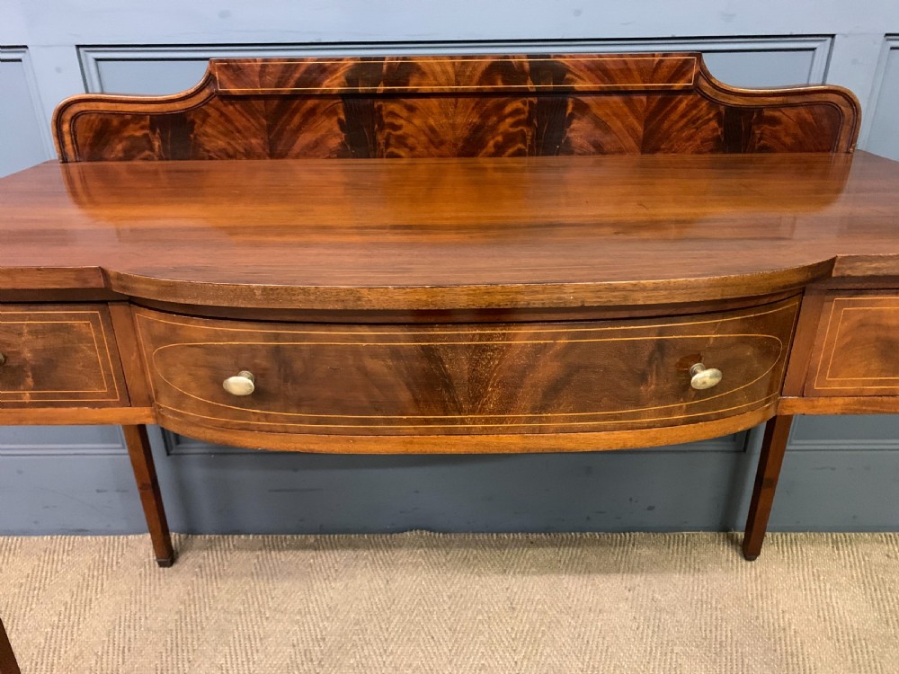 Sheraton Revival Inlaid Mahogany Side Table View VIII