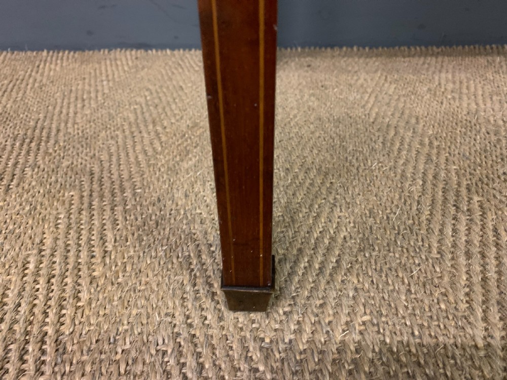 Sheraton Revival Inlaid Mahogany Side Table View IX