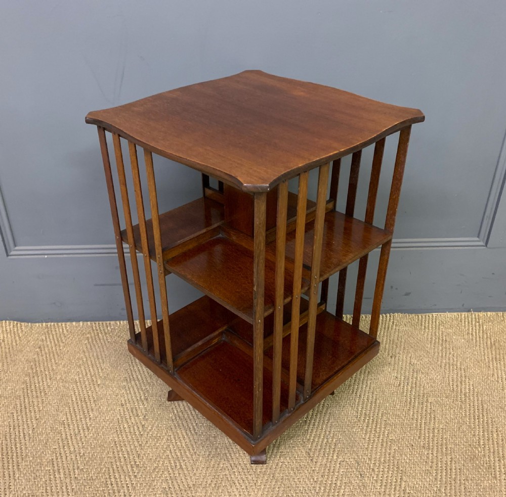 Mahogany Revolving Bookcase View V