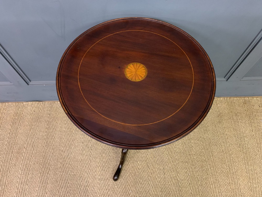 Edwardian Inlaid Mahogany Wine Table View III
