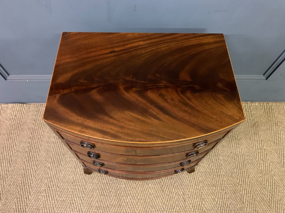 Edwardian Flame Mahogany Miniature Chest View III