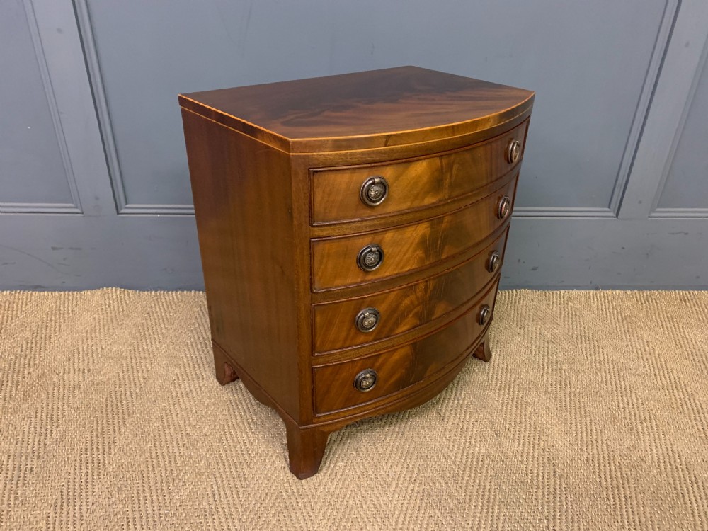 Edwardian Flame Mahogany Miniature Chest View VIII