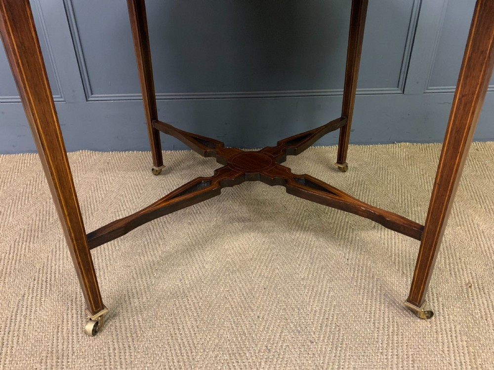 Octagonal Inlaid Rosewood Centre Table View III