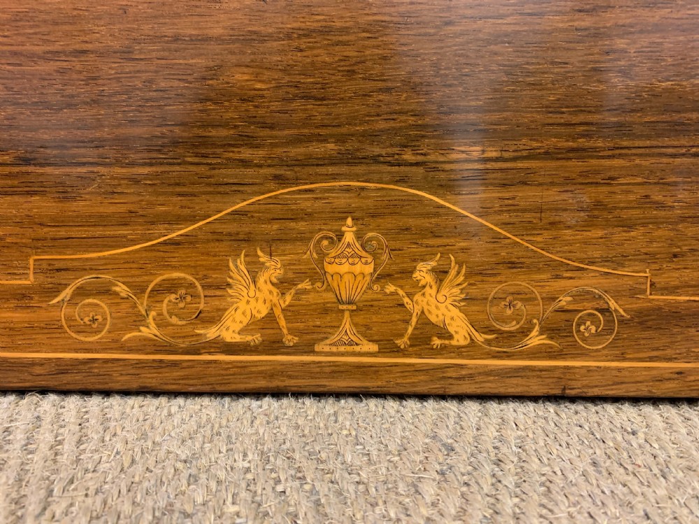 Octagonal Inlaid Rosewood Centre Table View IX
