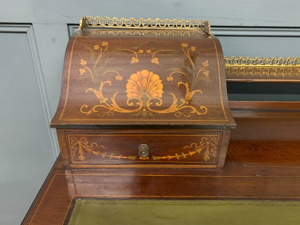 Edwardian Inlaid Mahogany Writing Desk View IV