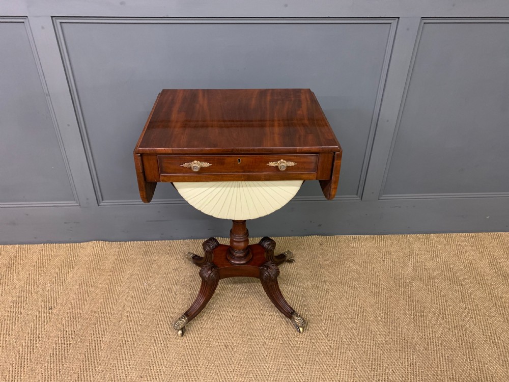 Regency Period Mahogany Work Table View II