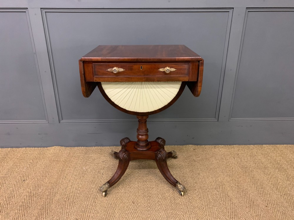Regency Period Mahogany Work Table View III