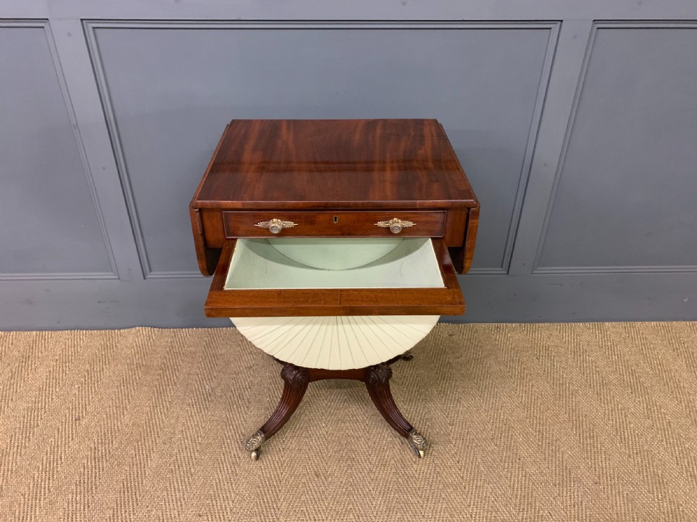Regency Period Mahogany Work Table View XI