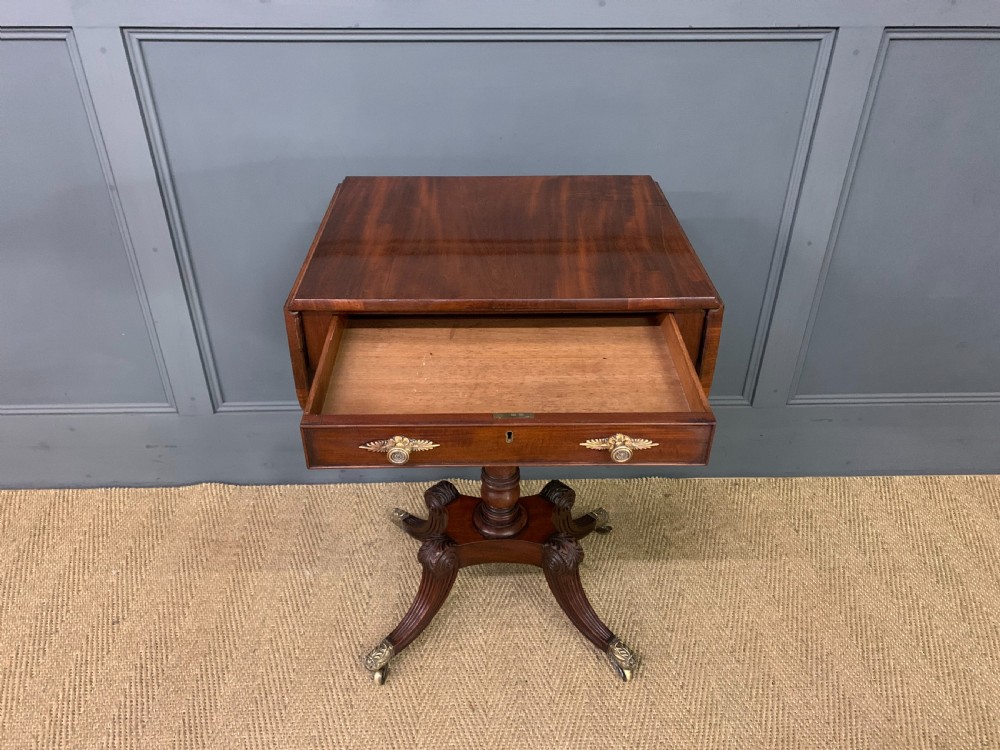 Regency Period Mahogany Work Table View XII