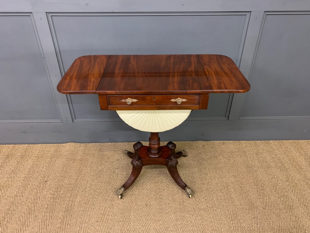Regency Period Mahogany Work Table View XIII