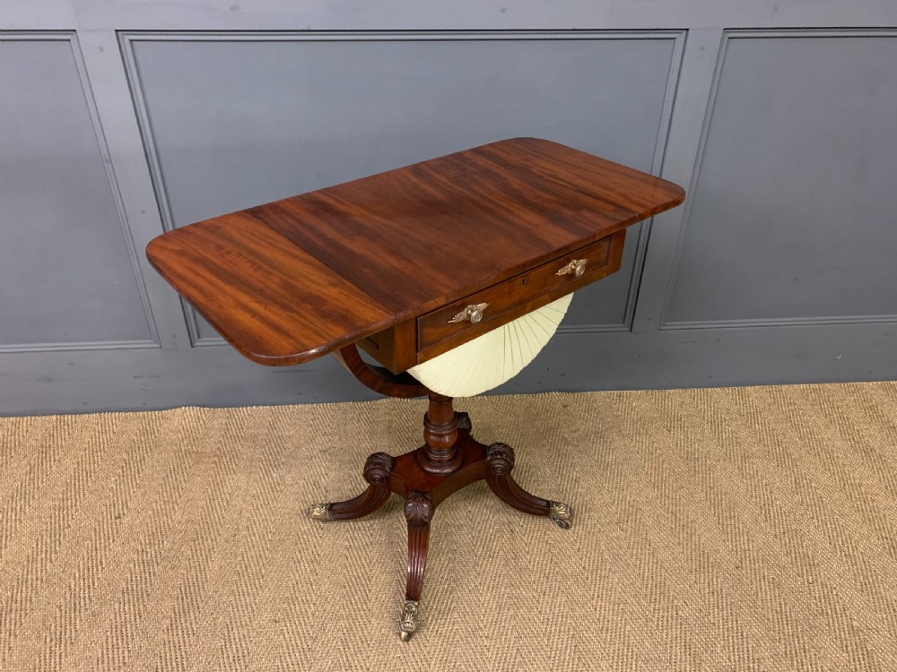 Regency Period Mahogany Work Table View XV