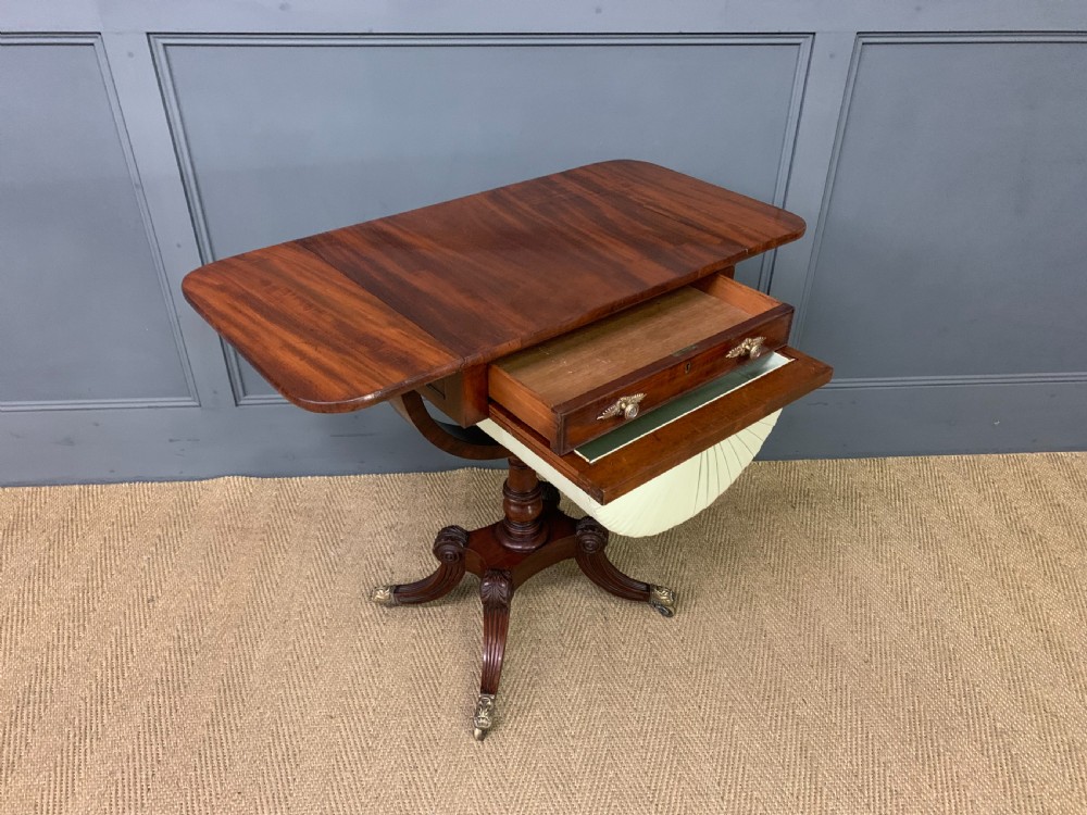 Regency Period Mahogany Work Table View XVI