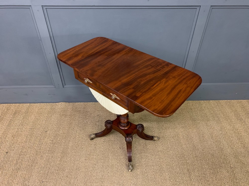 Regency Period Mahogany Work Table View XIX