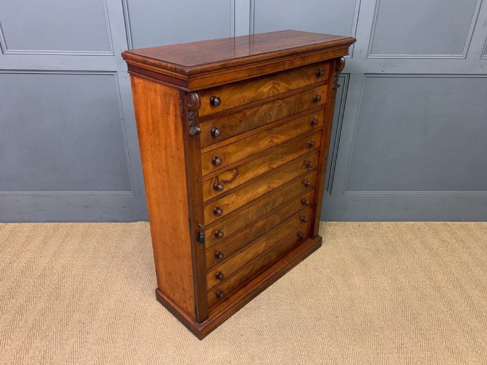 Victorian Mahogany Wellington Chest View X