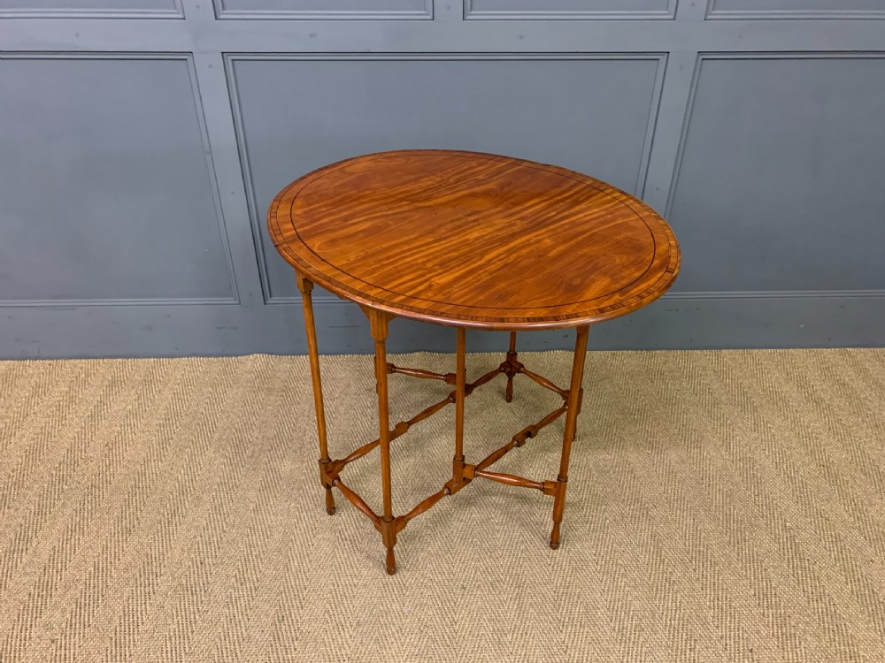 Inlaid Satinwood Spider Leg Table View VI
