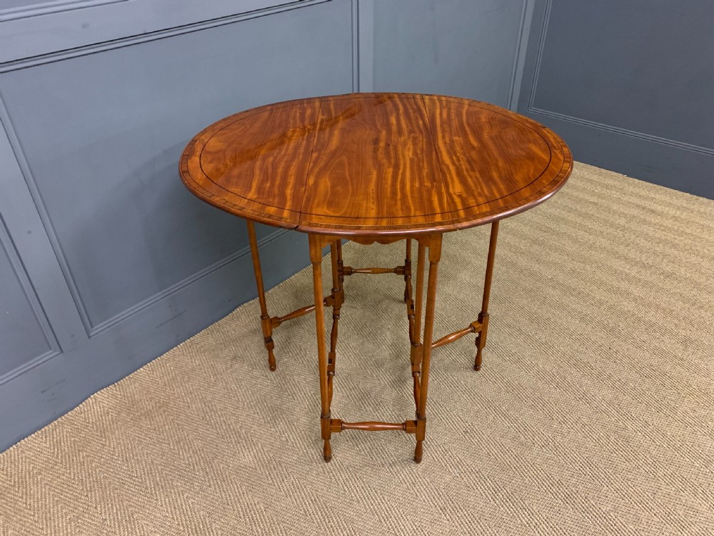 Inlaid Satinwood Spider Leg Table View VII