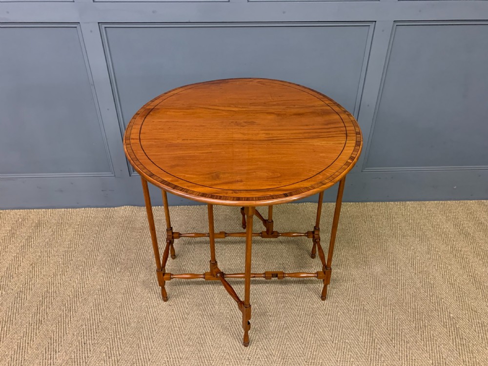 Inlaid Satinwood Spider Leg Table View VIII