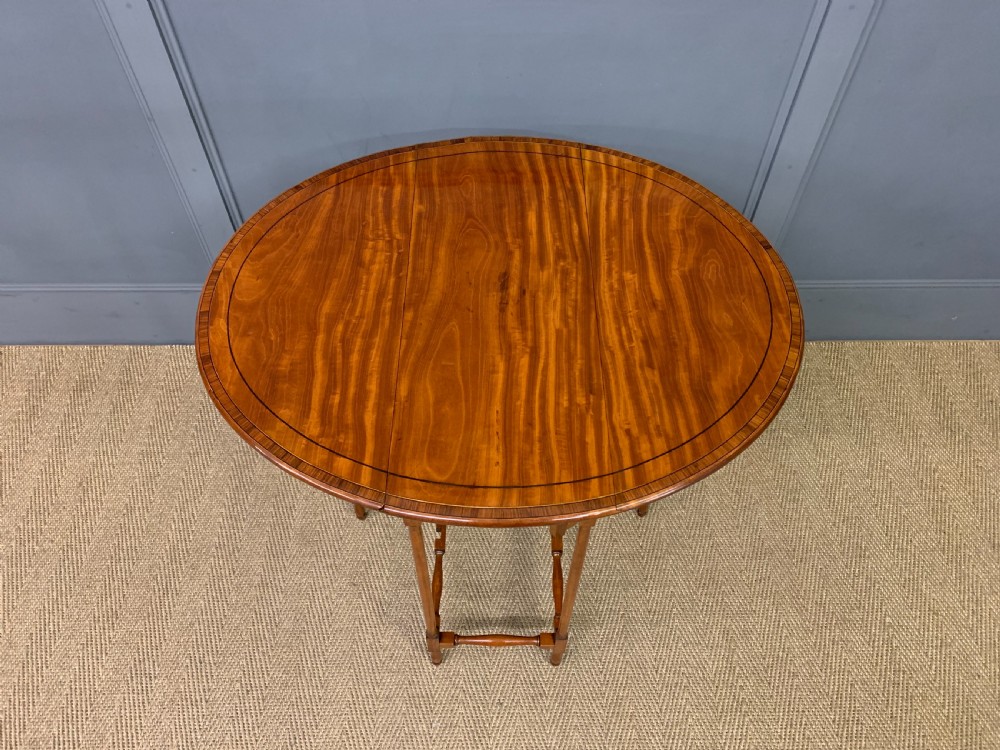 Inlaid Satinwood Spider Leg Table View X