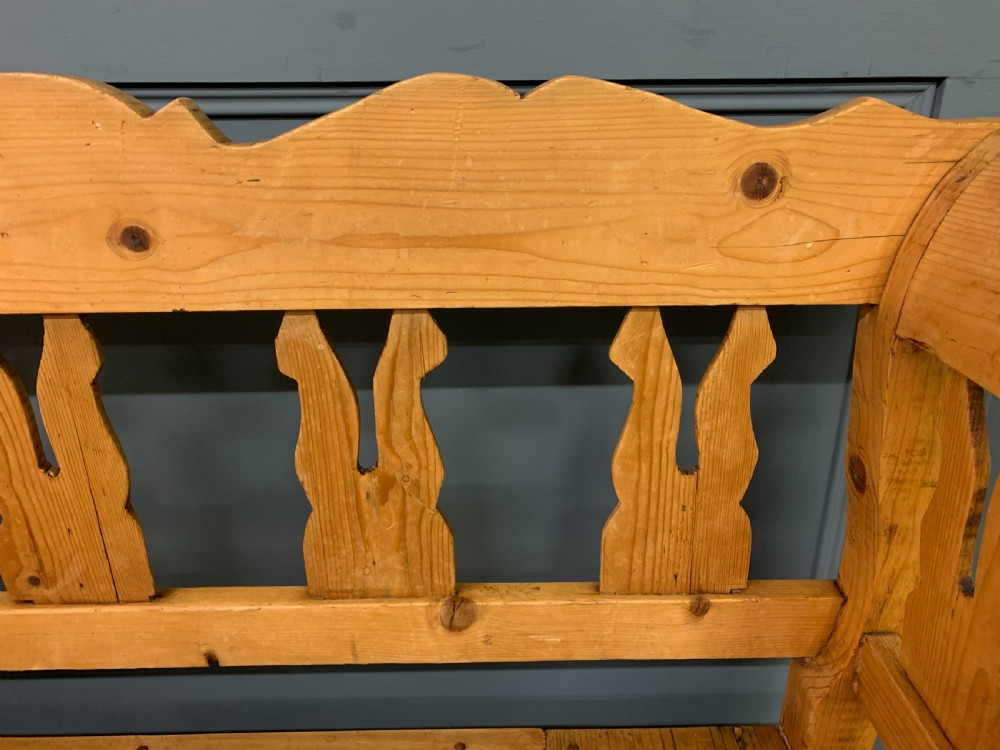 Scandinavian Pine Bench View IV