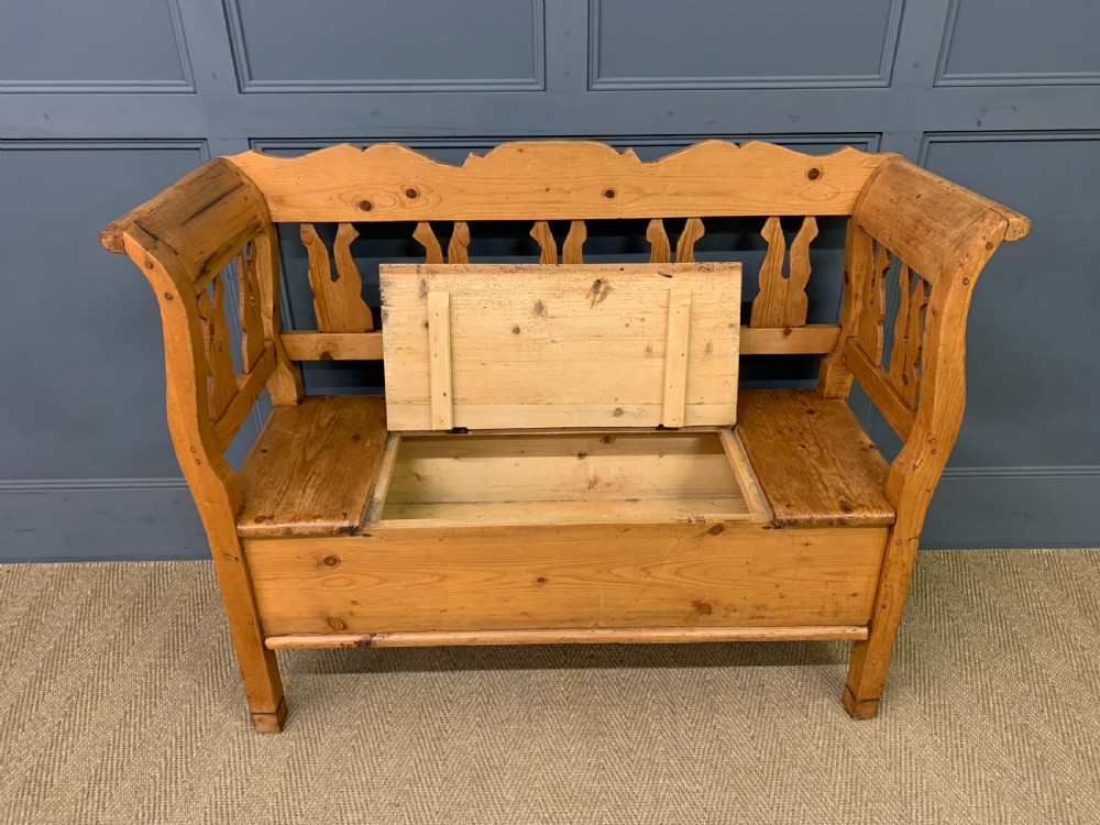 Scandinavian Pine Bench View VI