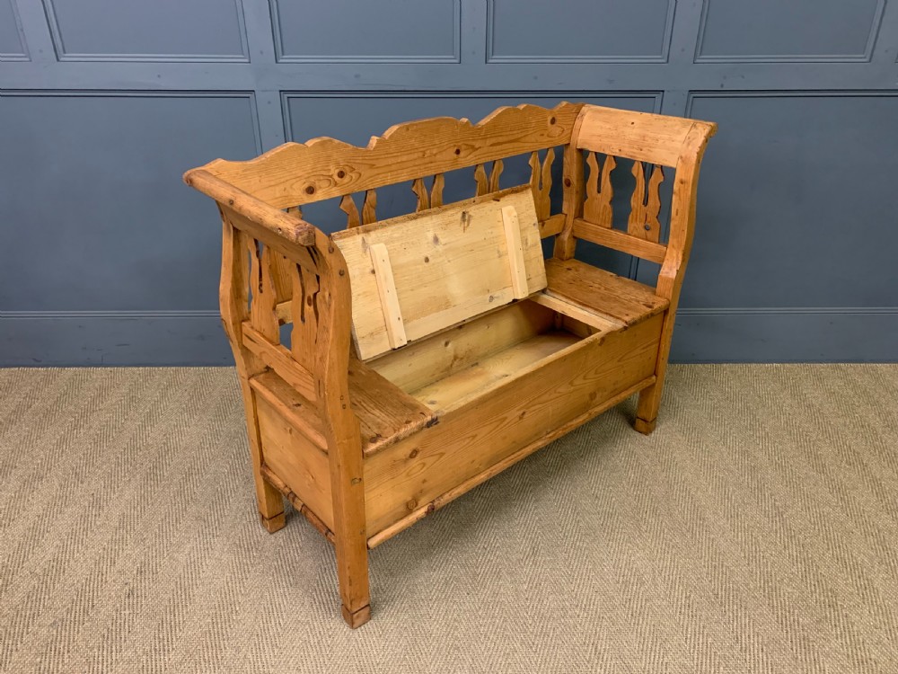 Scandinavian Pine Bench View IX
