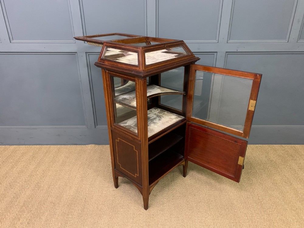 Inlaid Mahogany Bijouterie Cabinet View XII