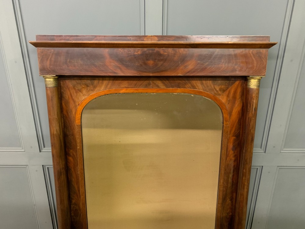 Large French Empire Mahogany Pier Mirror View III