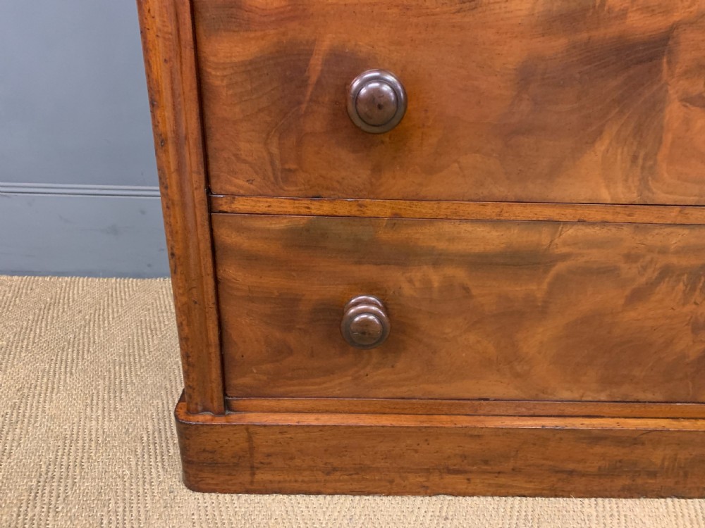 Victorian Figured Mahogany Chest of Drawers View V
