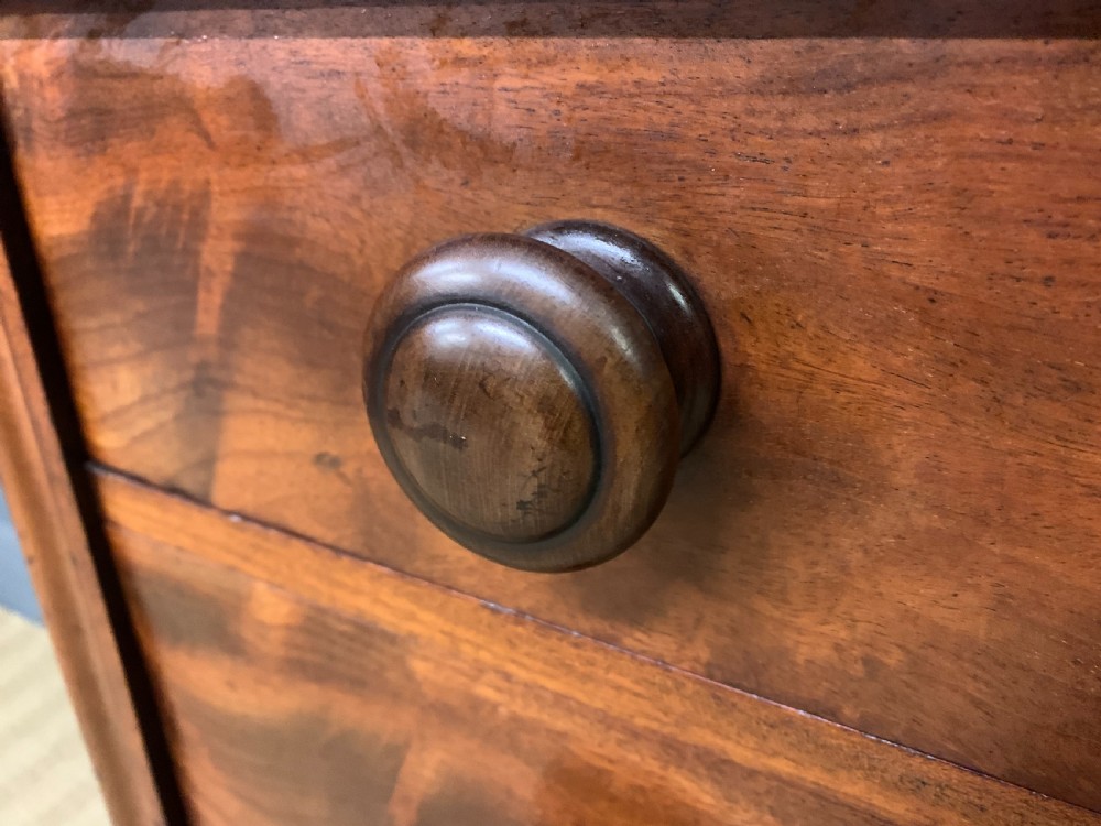 Victorian Figured Mahogany Chest of Drawers View VI