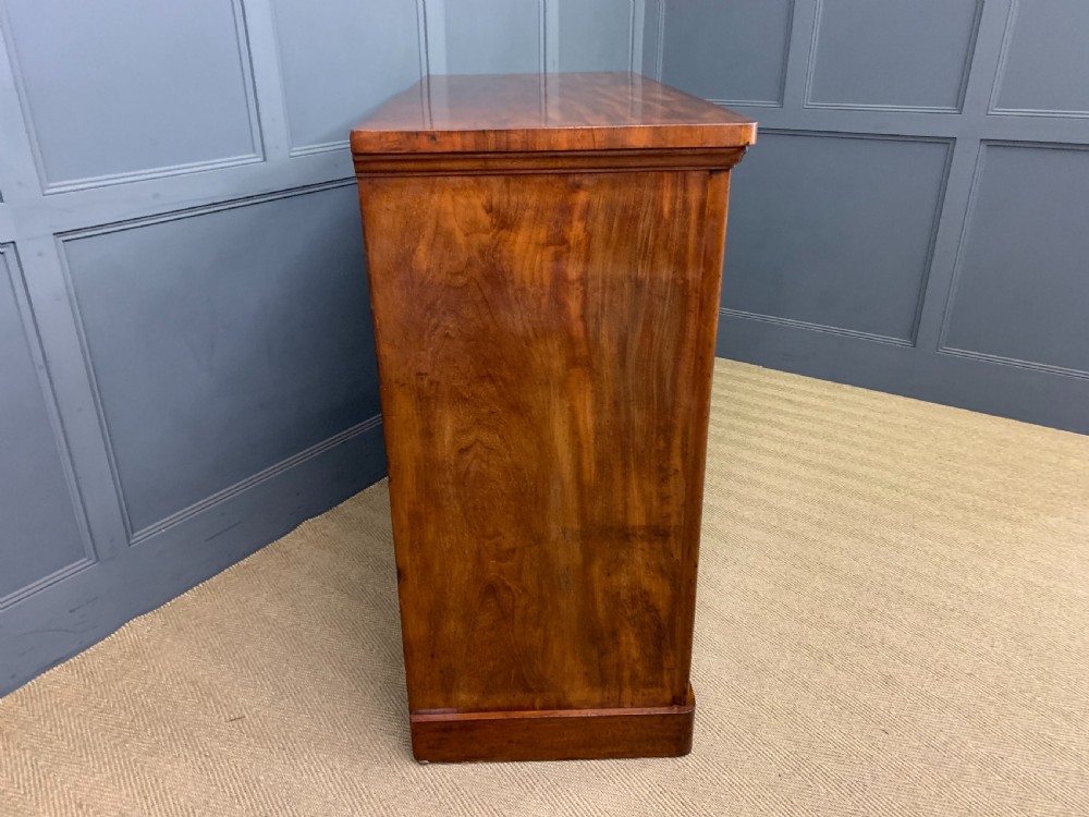 Victorian Figured Mahogany Chest of Drawers View IX