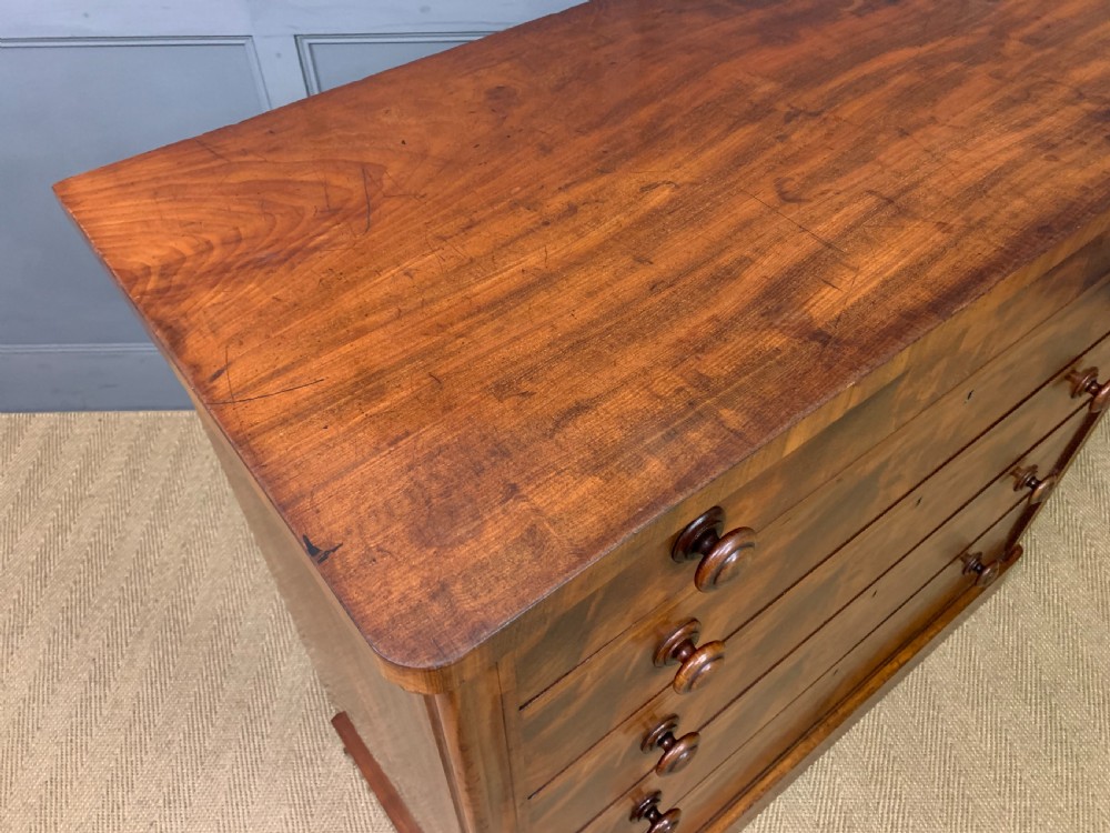 Victorian Figured Mahogany Chest of Drawers View X